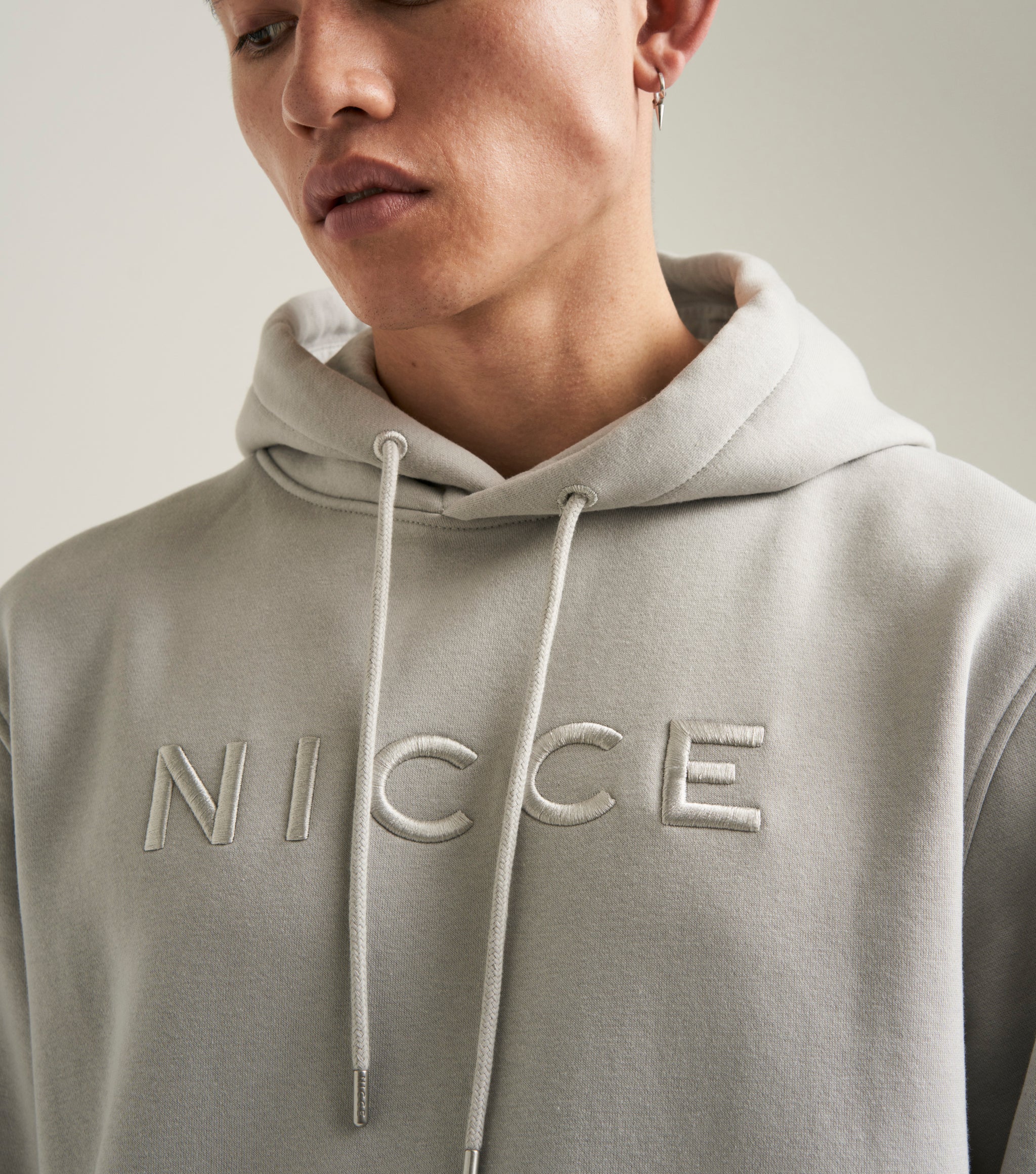 Mens Mercury Hoodie (Chalk Grey) NICCE – NICCE