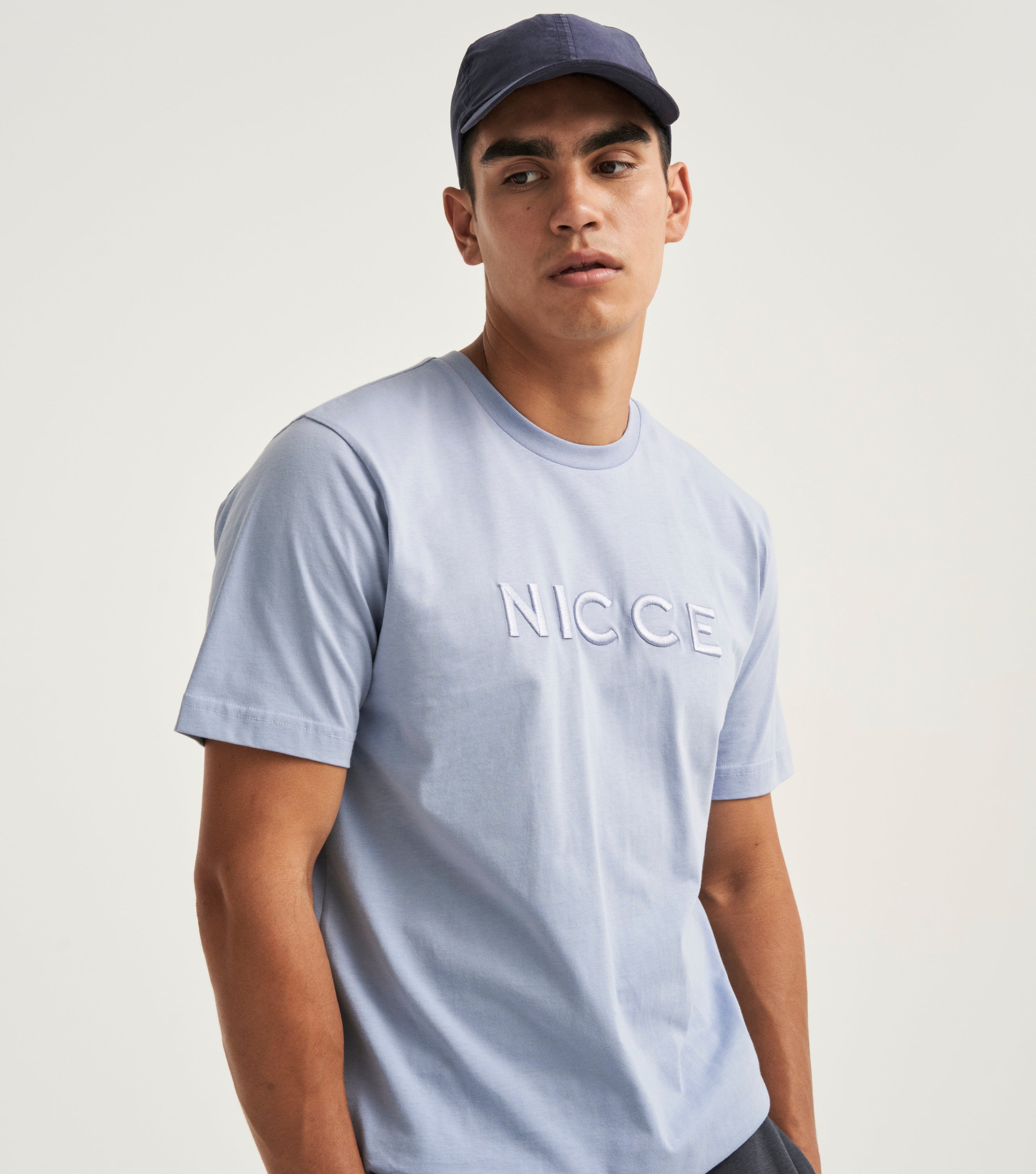 NICCE Mens Mercury T-Shirt | Heron Blue
