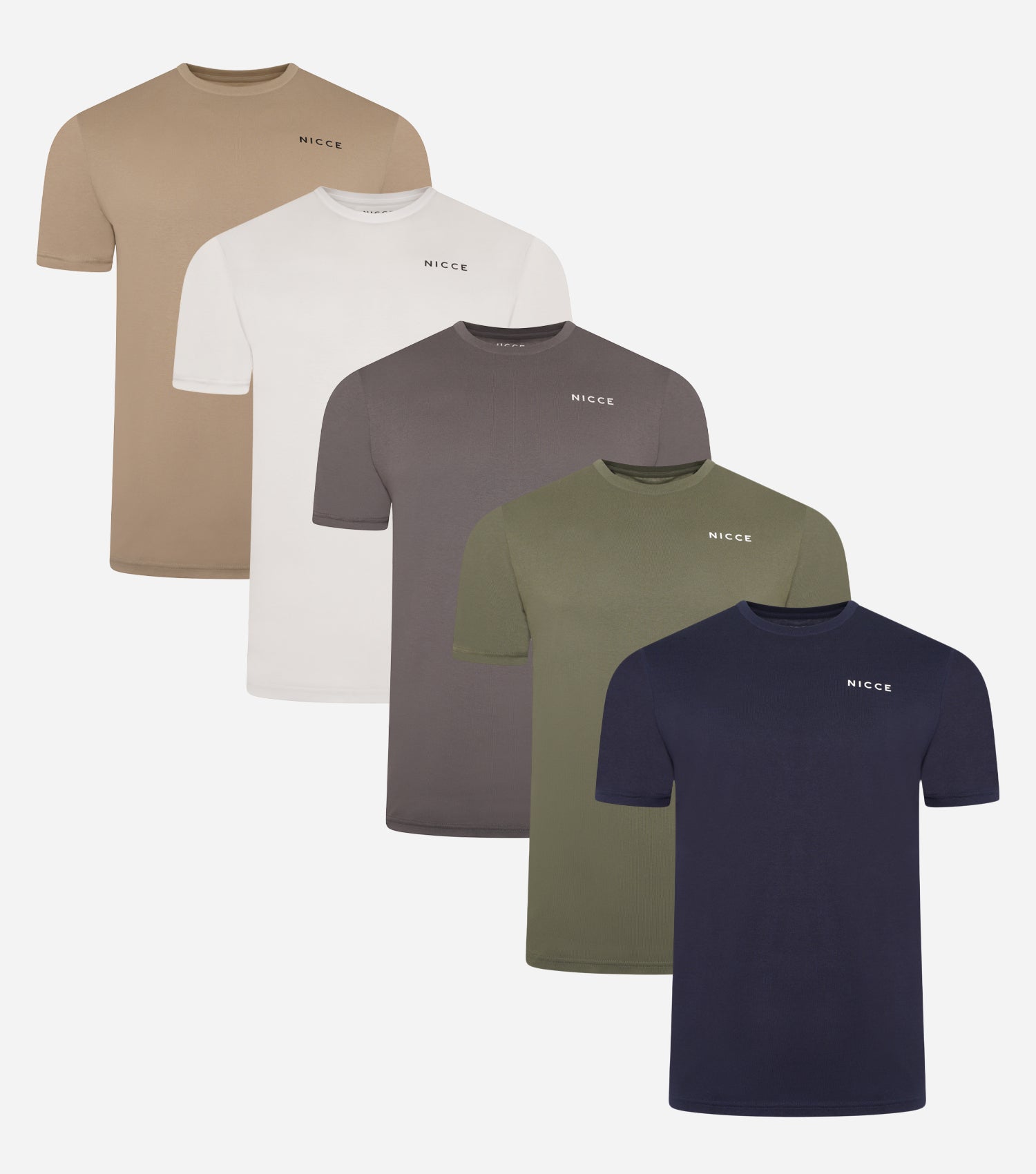 NICCE Mens 5 Pack Buena Loungewear T-Shirt | Multi