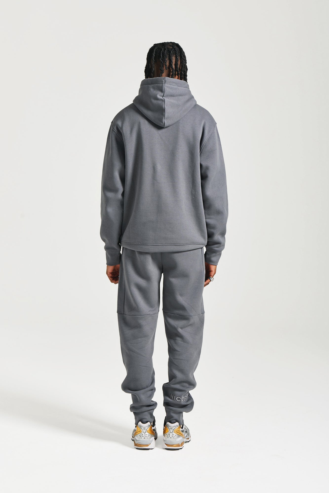 メンズウェア #ACTIVE MOCK NECKN SWEAT - GRAY NICCE Mens Mini Mercury Hoodie & Jogger Tracksuit Set | Graphite
