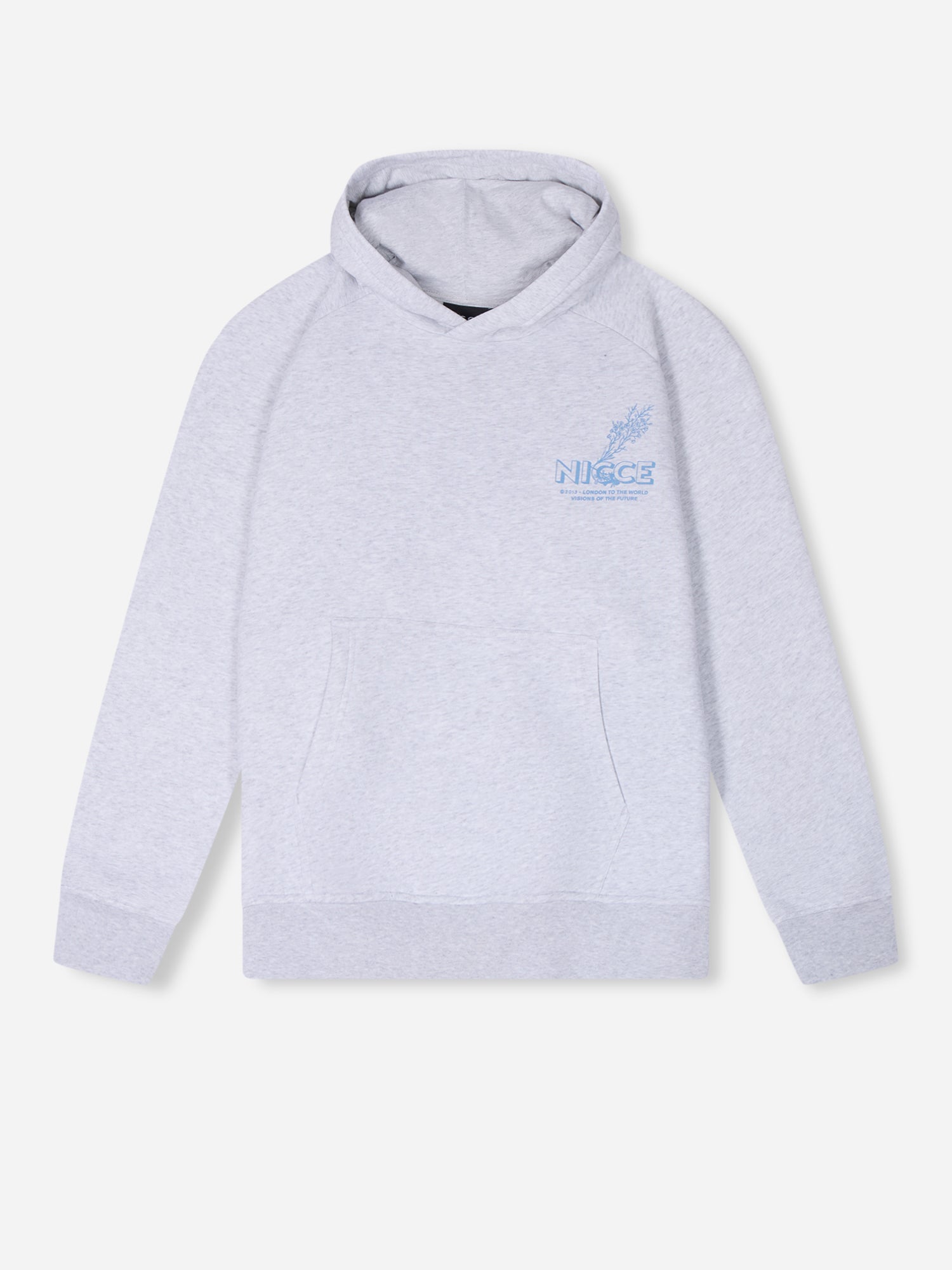 NICCE Mens Sylvan Hoodie Ice Grey Marl