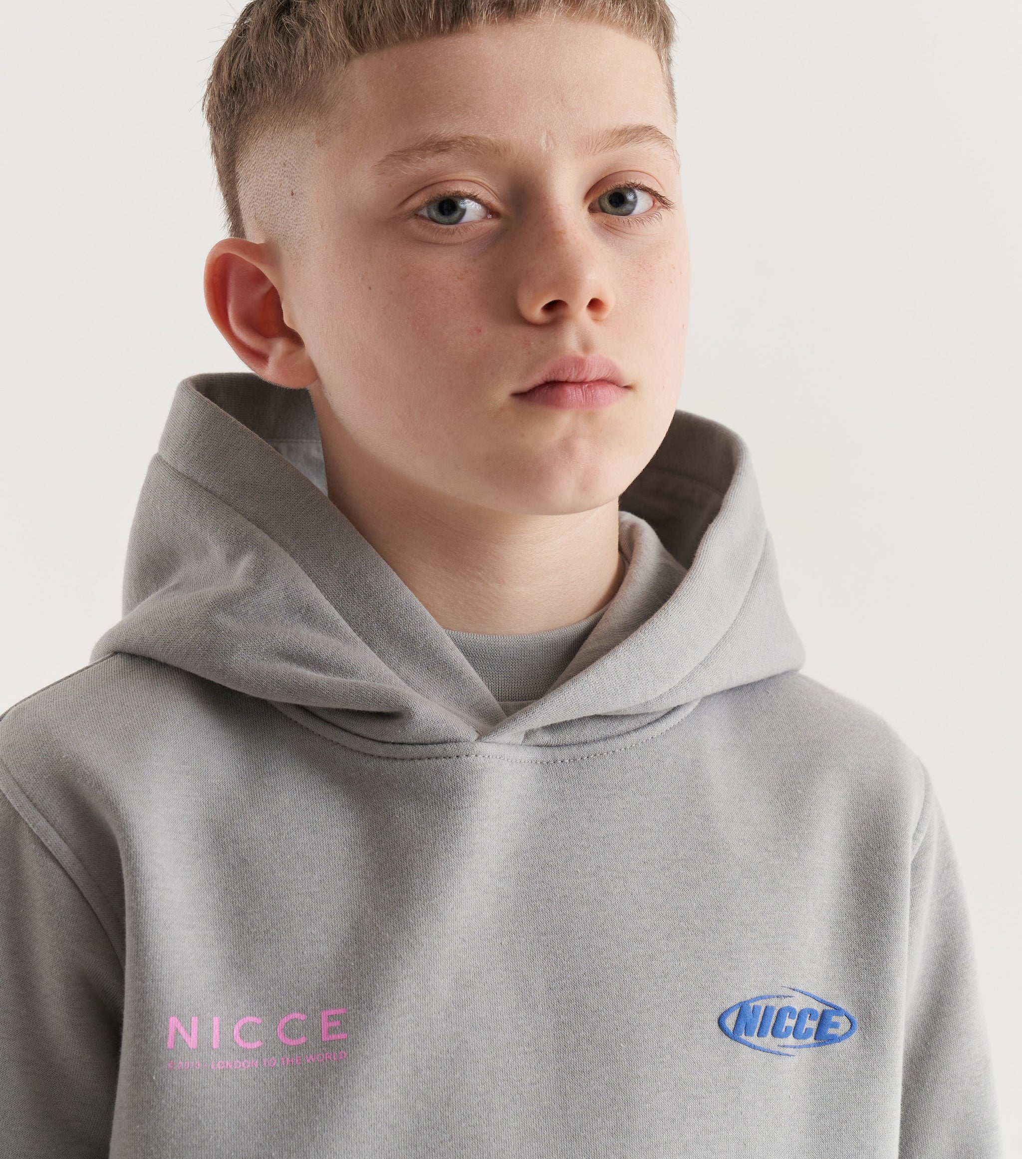 NICCE Juniors Tag Hoodie Grey