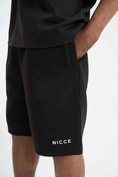 GILAARCHIVE KNITSHORTS BLACK シズニルック NICCE Mens Avensi Shorts | Black