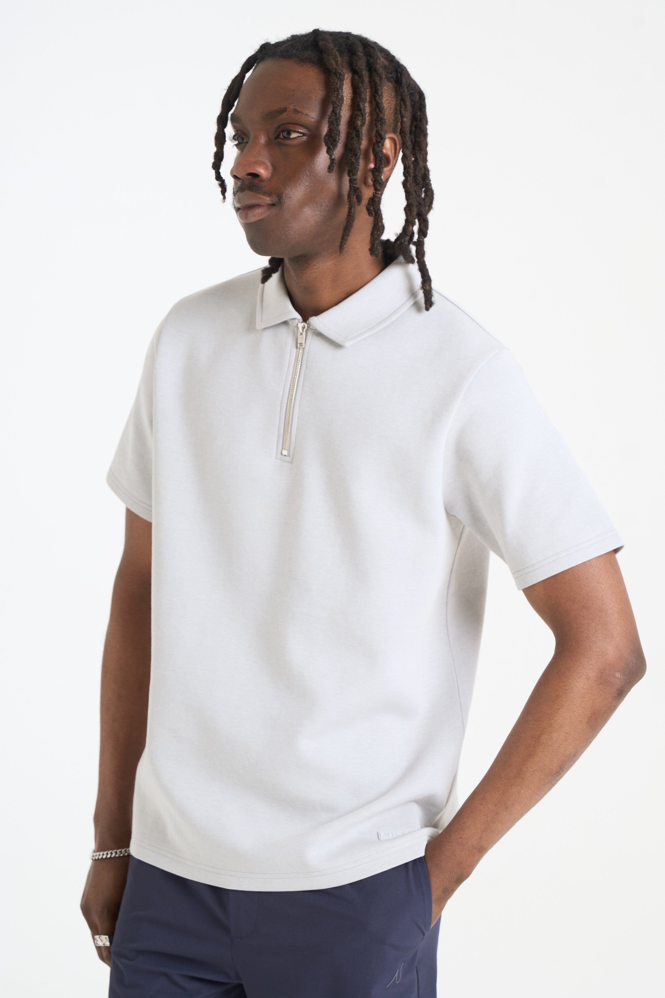 Luxe Polo Shirt Chalk