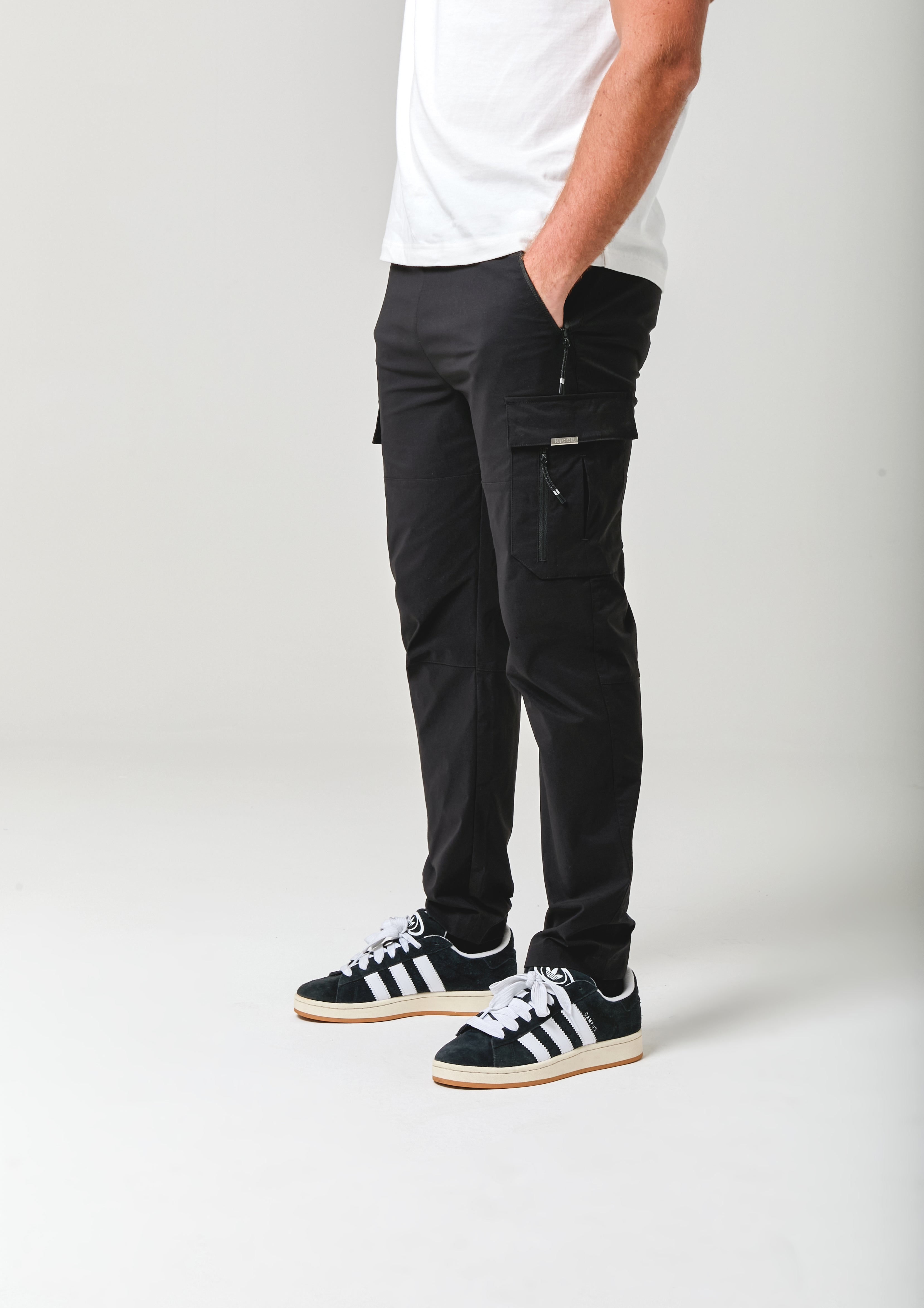 NICCE Mens Odyssey Cargo Pants | Black