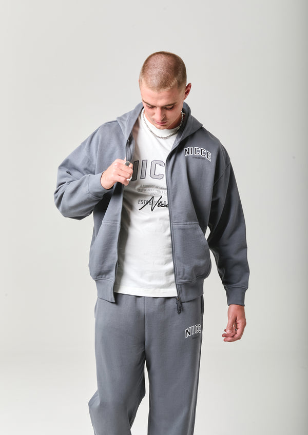 NICCE Mens Elevate Zip Thru Hoodie | Graphite