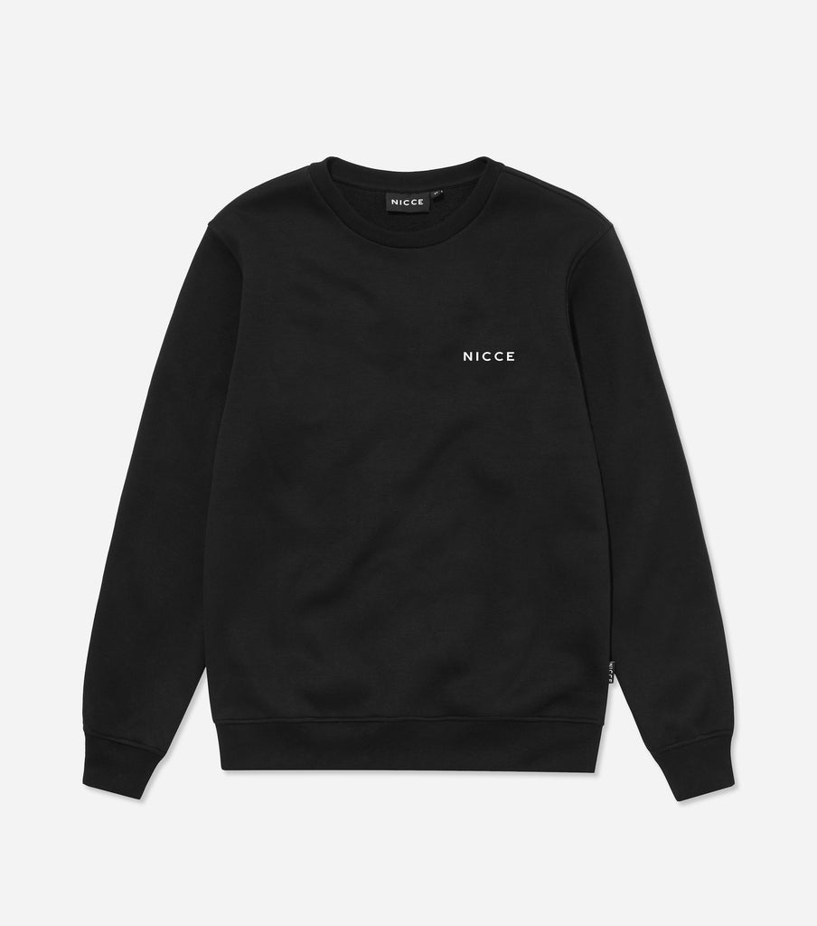 NICCE Mens Original Chest Logo Sweatshirt | Black, Sweatshirts